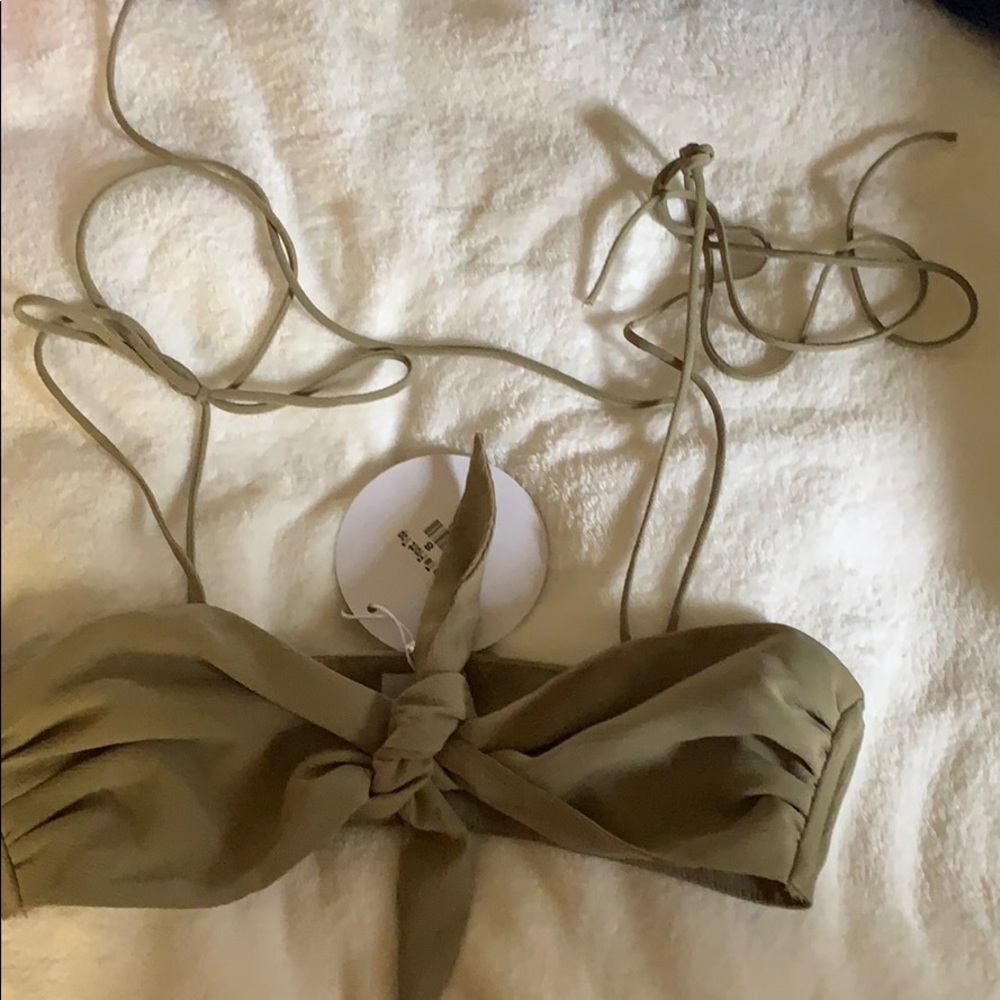 Green tie top- princess Polly